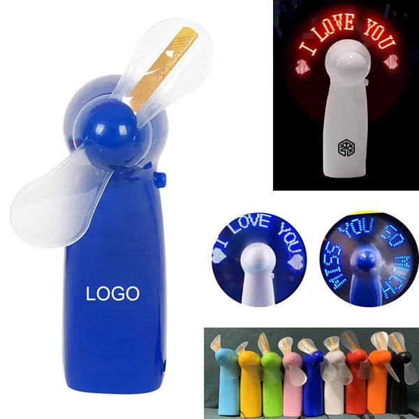 Pre-Programmed Mini Fans with LEDs