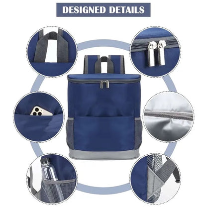 Waterproof Insulated Cooler Backpack Leakproof Soft Bag