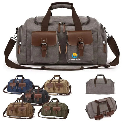 Large-capacity Wear-resistant Canvas Travel Bag