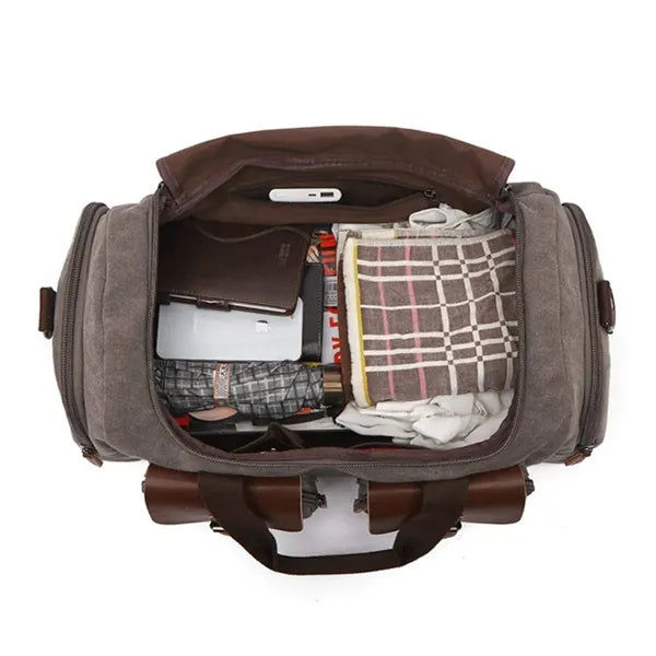 Large-capacity Wear-resistant Canvas Travel Bag