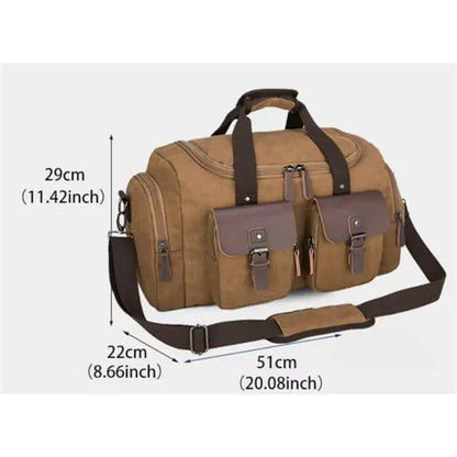 Large-capacity Wear-resistant Canvas Travel Bag