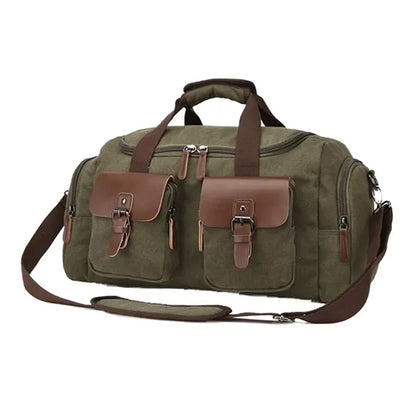 Large-capacity Wear-resistant Canvas Travel Bag