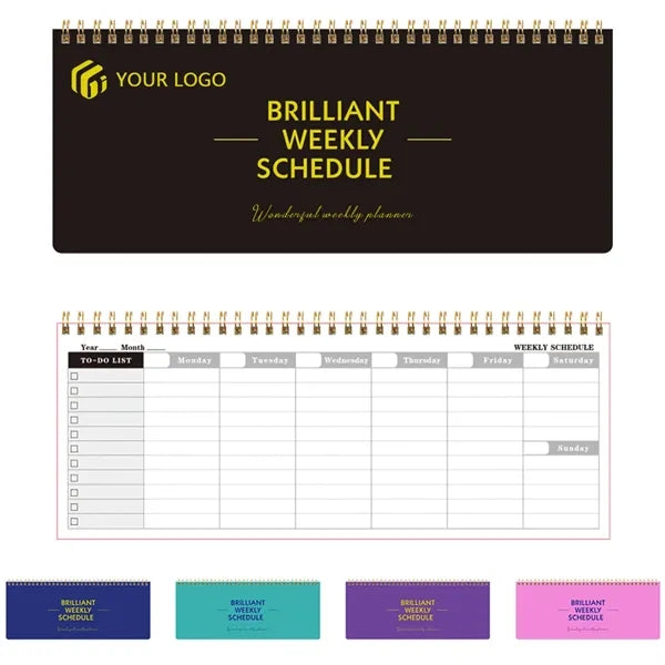 Work tasks desk To Do List notepad undated weekly planner