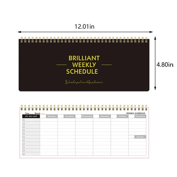 Work tasks desk To Do List notepad undated weekly planner