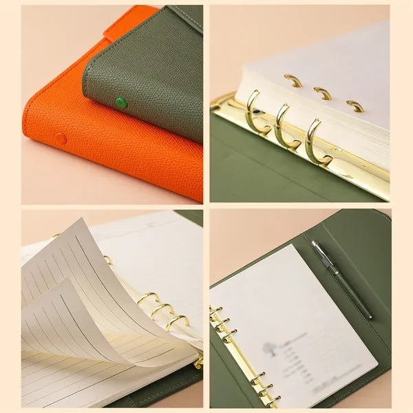 Premium business school gift a5 binder notebook and pen set
