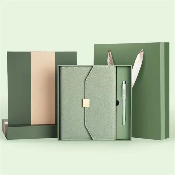Premium business school gift a5 binder notebook and pen set