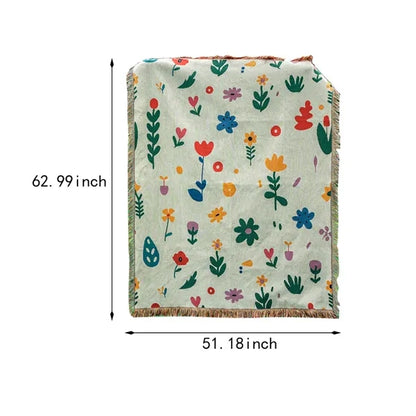 Multi-function decorative sofa bed  tapestry shawl blanket