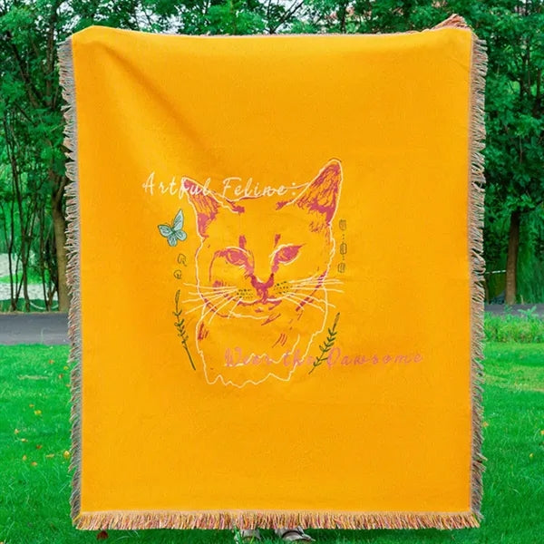 Multi-function decorative sofa bed  tapestry shawl blanket