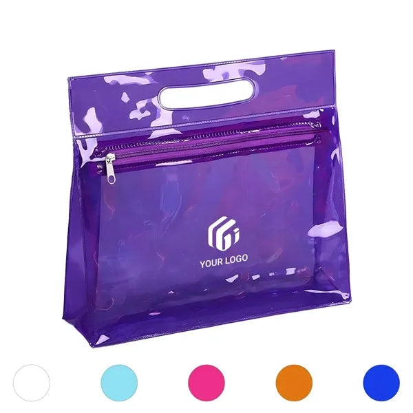Waterproof travel beach toiletry clear cosmetic makeup bag