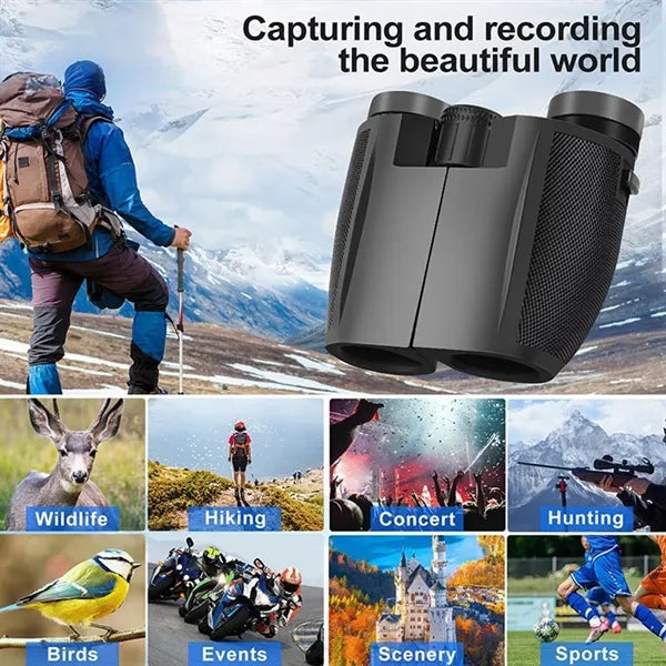 12x25 sightseeing high power lightweight compact binoculars