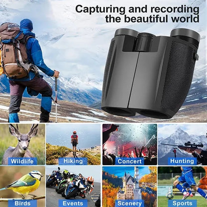 12x25 sightseeing high power lightweight compact binoculars