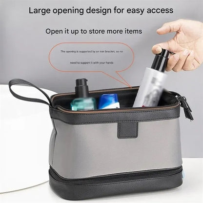 Unisex waterproof makeup organizer large travel toiletry bag