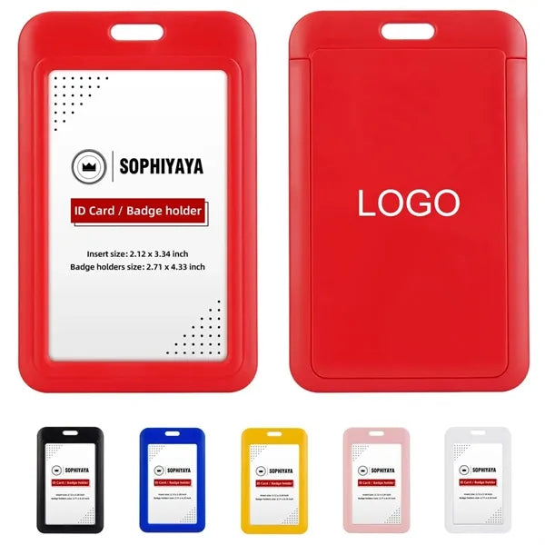 Sliding ID Badge Holder