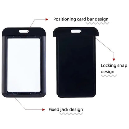 Sliding ID Badge Holder