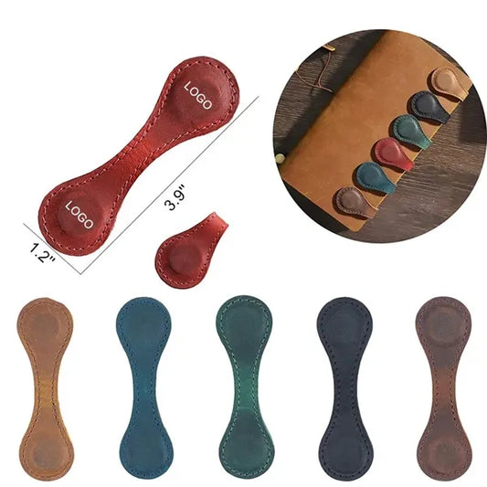 4'' Vintage Pu Bone-Shape Double-Sided Magnetic Bookmark
