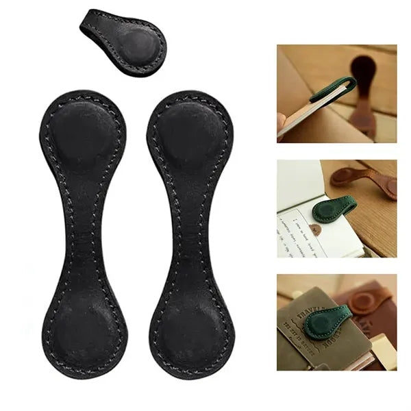 4'' Vintage Pu Bone-Shape Double-Sided Magnetic Bookmark