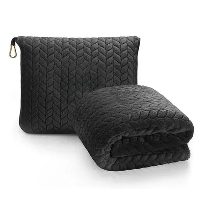Airplane Blanket with Soft Bag Pillowcase