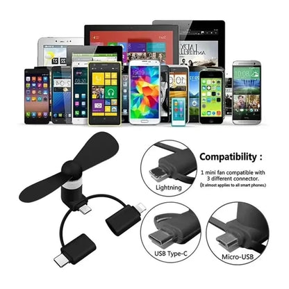 3-in-1 Mini Phone Fan