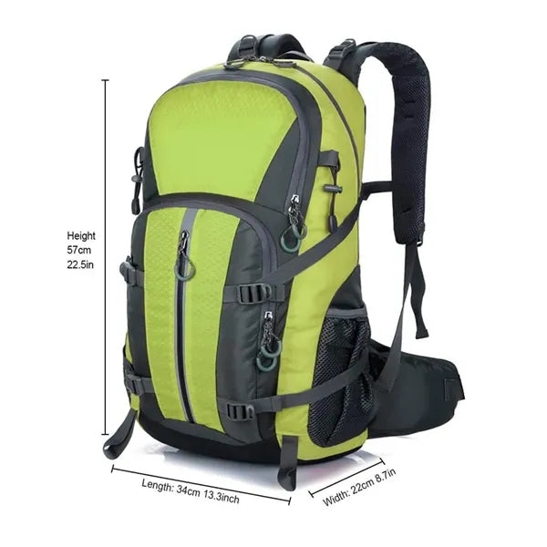 Lightweight waterproof 40L travel camping hiking backpack