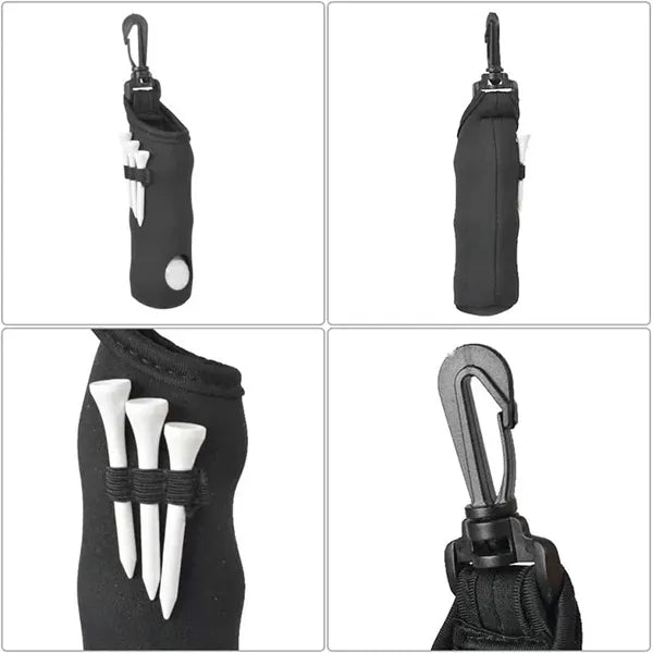 6'' Neoprene Golf Ball Carry Bag Pouch w/Hook MOQ50PCS