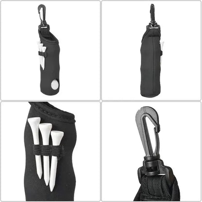 6'' Neoprene Golf Ball Carry Bag Pouch w/Hook MOQ50PCS