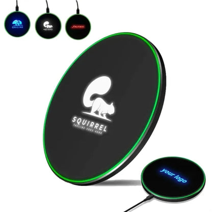 15W Light-Up Logo Wireless Charging Pad
