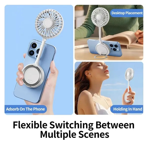 Portable Rechargeable Magnetic Phone Fan
