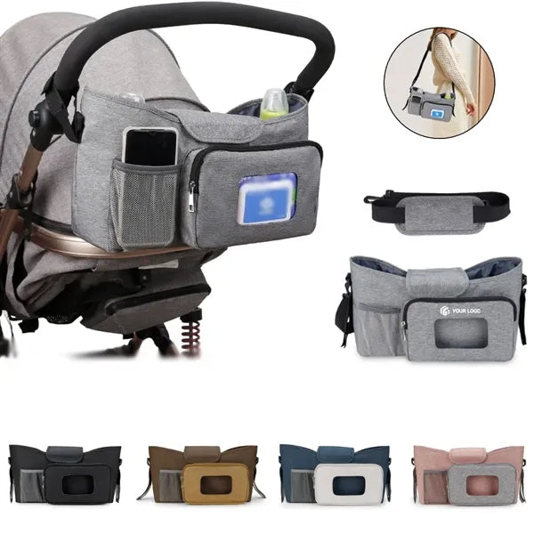 Large capacity travel universal baby stroller bag organiser