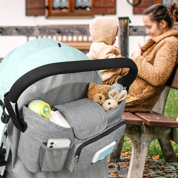 Large capacity travel universal baby stroller bag organiser