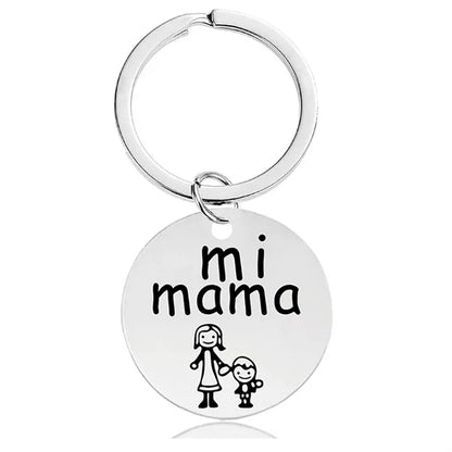 Anniversary mom dad gifts dog tag custom text logo keychain