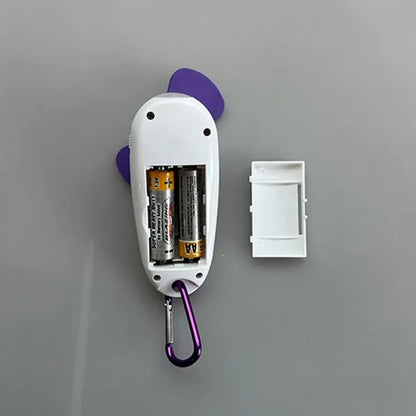 Portable Mini Fan with Carabiner & Flashlight