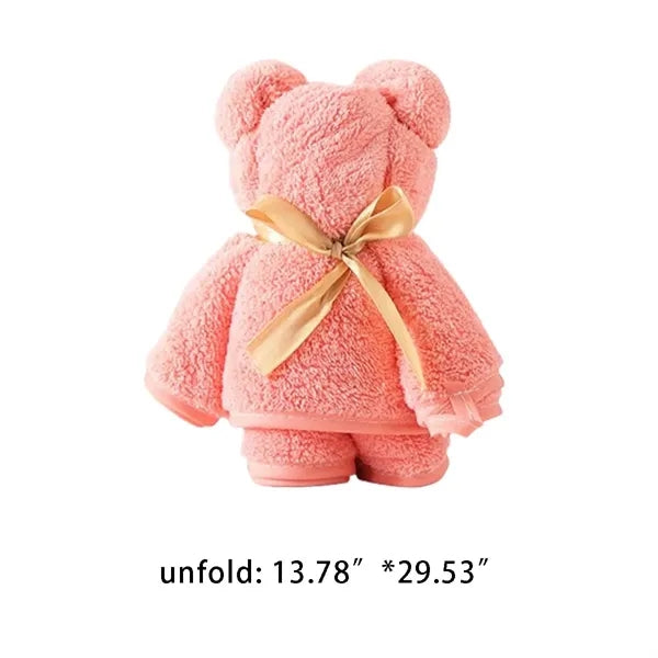 Wedding guest gift bathroom cute bear soft hand towels