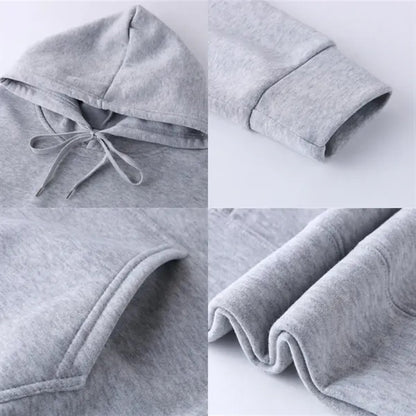 Kangaroo Pocket Long Sleeve Loose Hoodie Sweatshirt