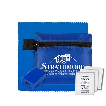 Tech Home and Travel Kit w/ Cleaning Cloth / Wall Charger