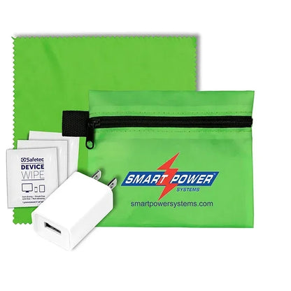 Tech Home and Travel Kit w/ Cleaning Cloth / Wall Charger