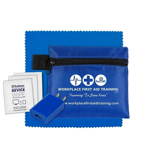 Tech Home and Travel Kit w/ Cleaning Cloth / Wall Charger
