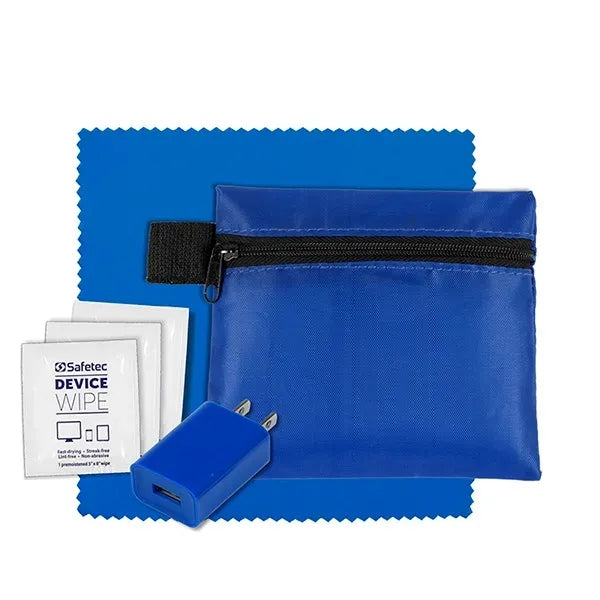 Tech Home and Travel Kit w/ Cleaning Cloth / Wall Charger