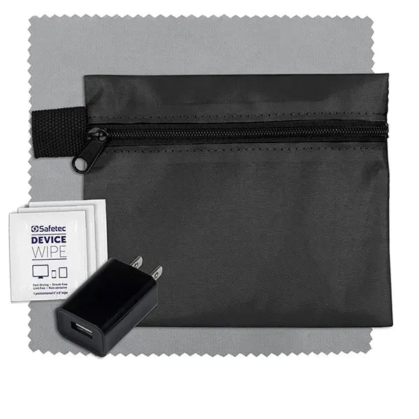 Tech Home and Travel Kit w/ Cleaning Cloth / Wall Charger