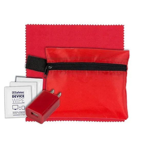 Tech Home and Travel Kit w/ Cleaning Cloth / Wall Charger