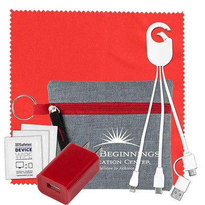 Mobile Tech Kit Charging Cables, Microfiber