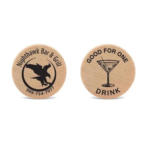 wooden tokens