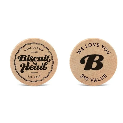 wooden tokens