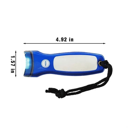 Fridge magnet keychain portable pvc flat led flashlight