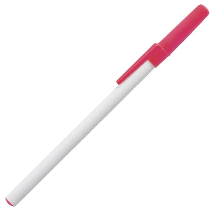 Durable Stick Pen w/ Colored Cap