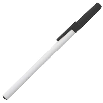 Durable Stick Pen w/ Colored Cap