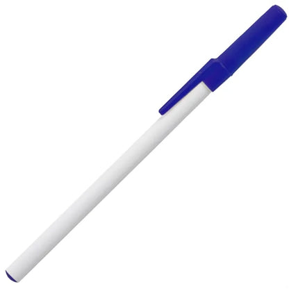 Durable Stick Pen w/ Colored Cap