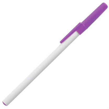 Durable Stick Pen w/ Colored Cap