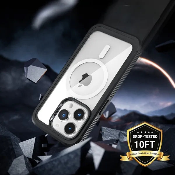 iPhone 15 Series Rugged Case with Built in Screen Protector