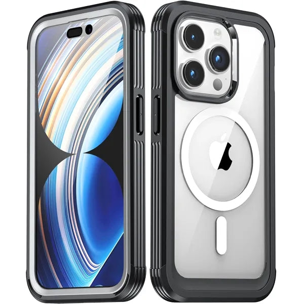 iPhone 15 Series Rugged Case with Built in Screen Protector