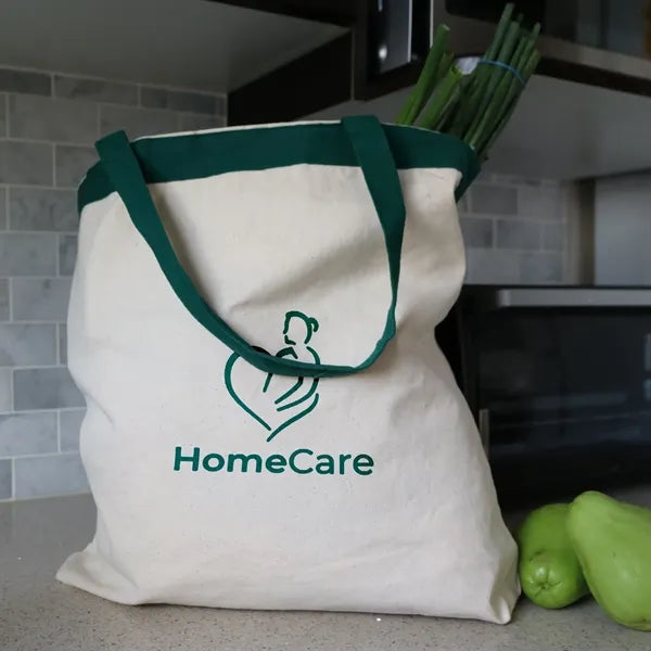 17.5" W x 16" H 12 oz Cotton Canvas Tote Bag